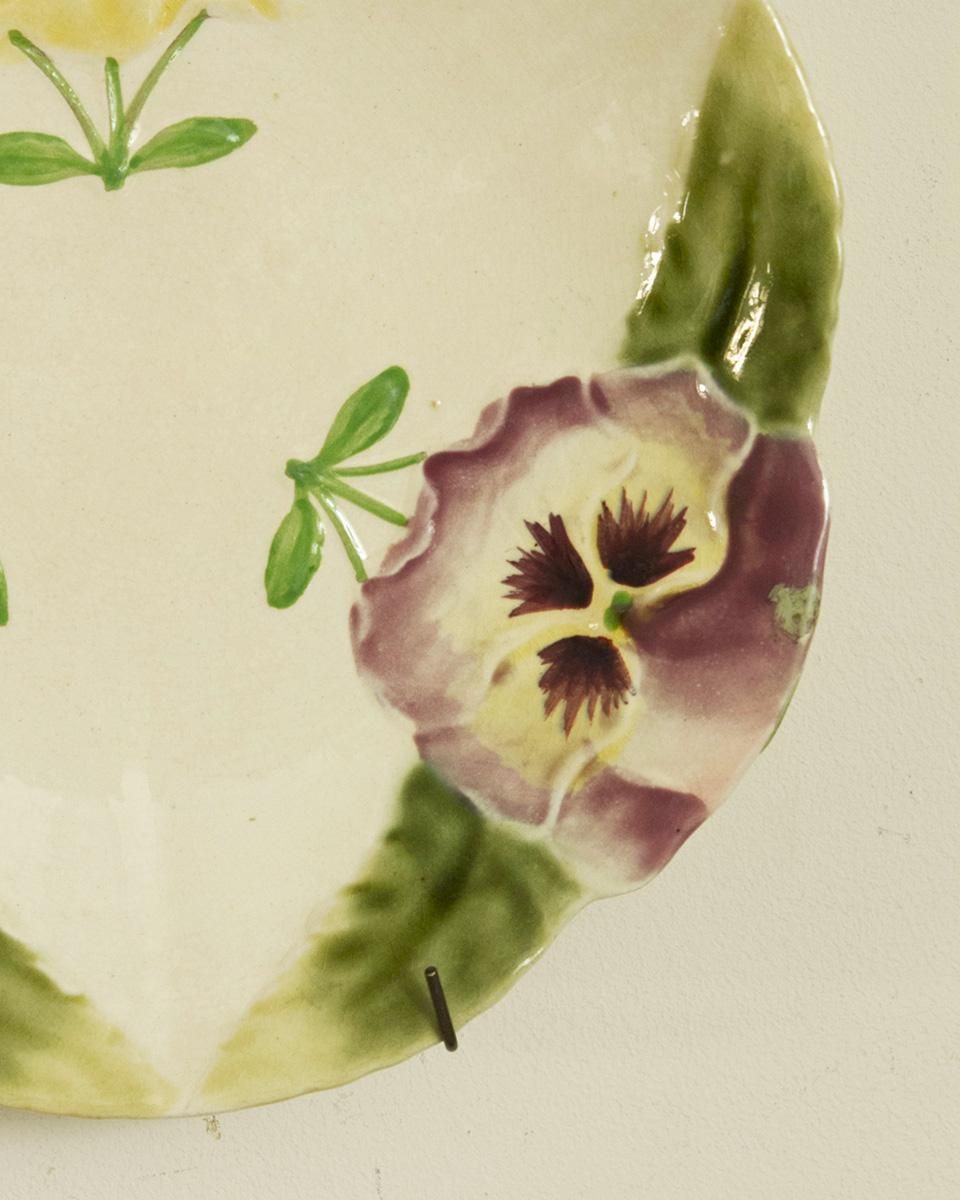 アンティーク バルボティーヌプレート パンジー | Antiques Knock