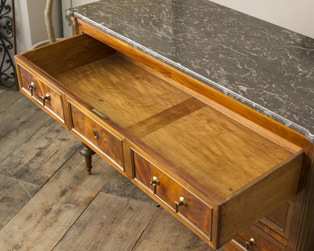 フランスアンティーク大理石天板のチェスト｜Antiques Knock