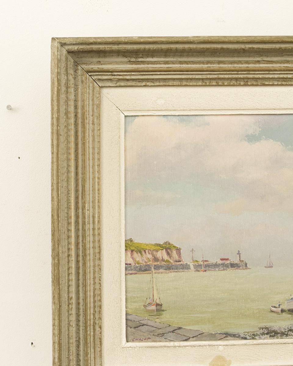 風景画 アンティーク アンティーク 爽やかな海の様子を描いた風景画 | Antiques Knock