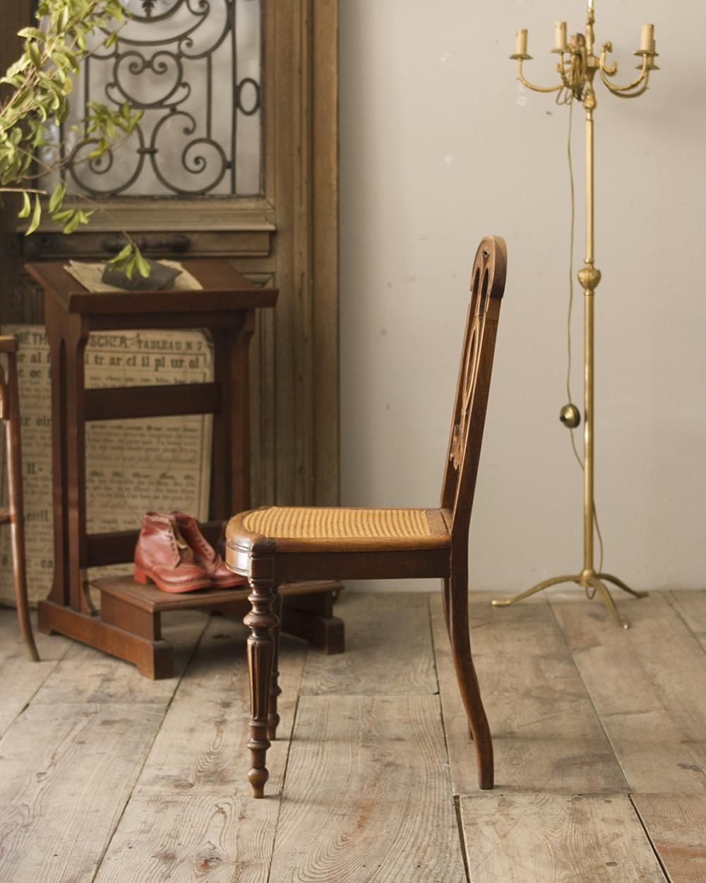 フランスアンティーク　ラタンチェア　2脚 ラタンチェア フランスアンティーク ㉖-2 | OGISHIMA COFFEE Antiques