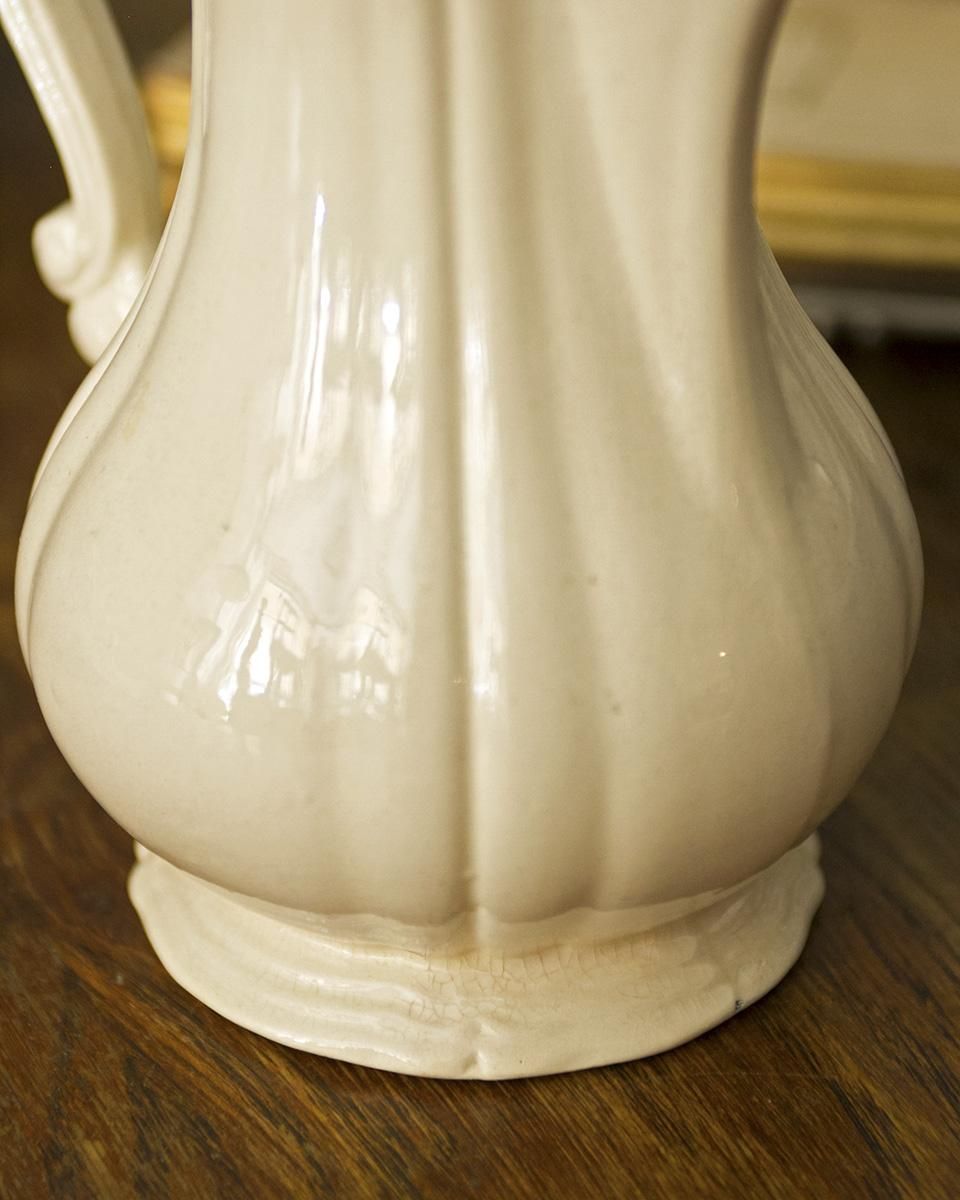 サルグミンヌ　ピシェ Sarreguemines 美品 アンティーク ピシェ フランス サルグミンヌ製 OPAQUE DE SARREGUEMINES