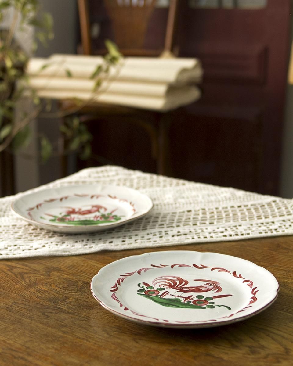 アンティーク セラミックプレート”鳥”（絵皿） | Antiques Knock