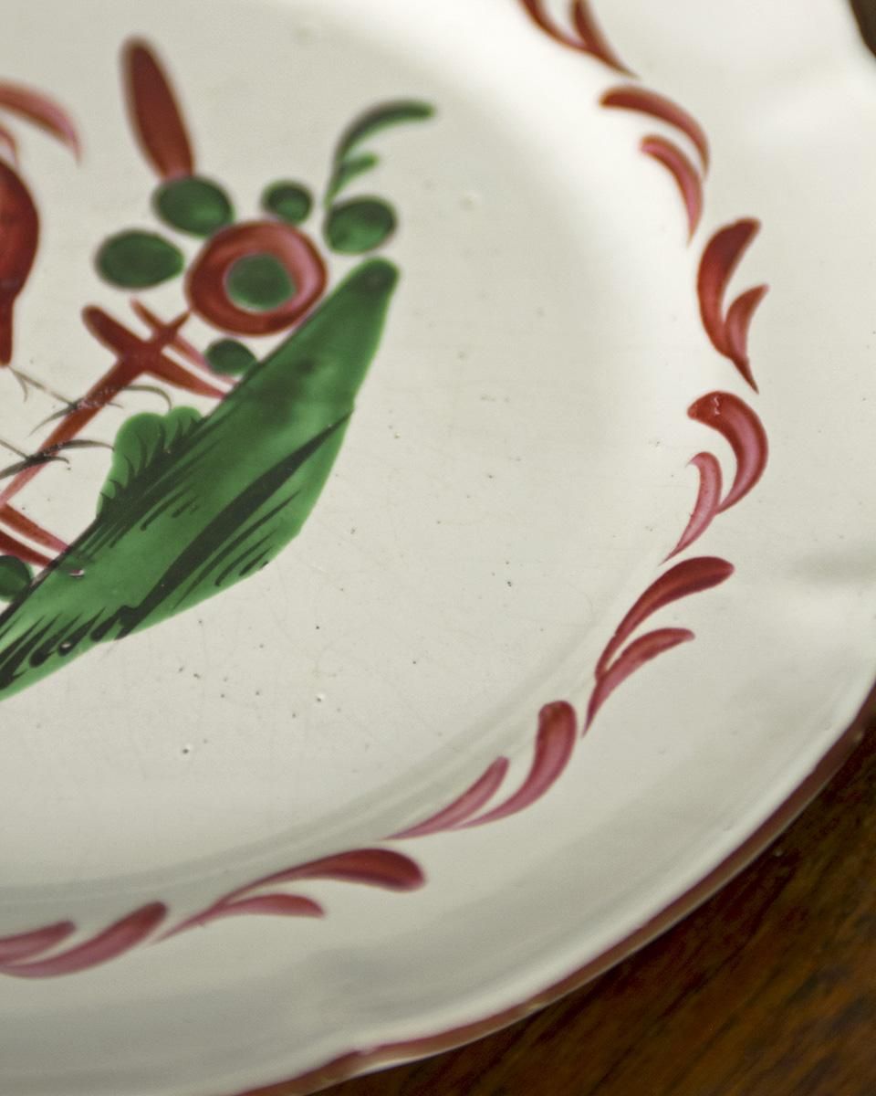 アンティーク セラミックプレート”鳥”（絵皿） | Antiques Knock