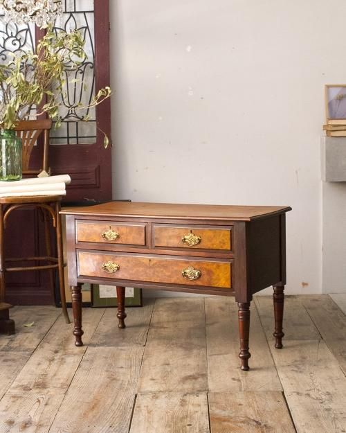 Sale アンティークPT ２D R ホールキャビネット パルテノン アンティーク / バールウォルナットが美しいハイ