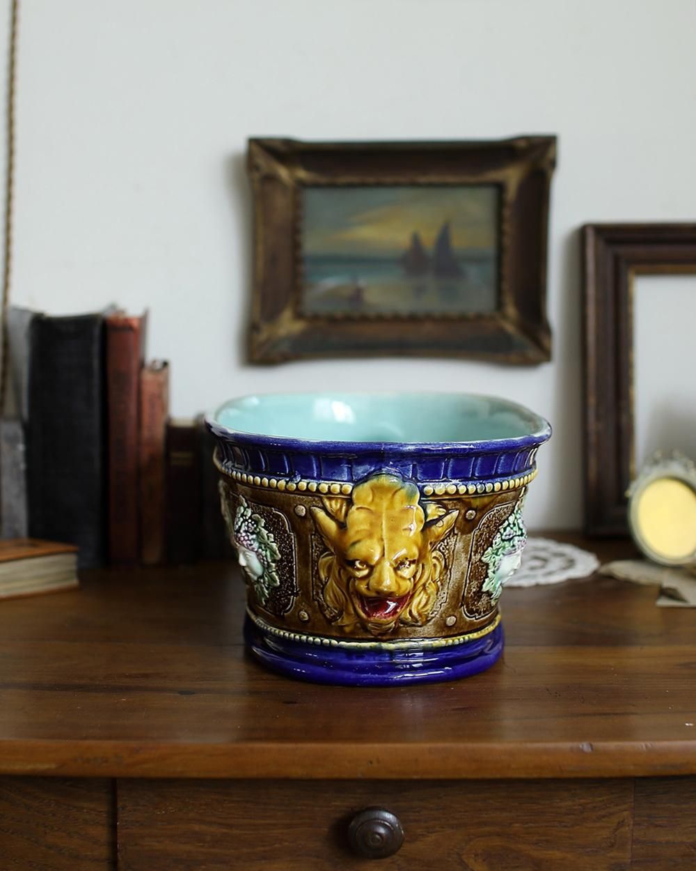 Orchies　フランス陶器　アールヌーボー　フラワーベース　陶器鉢　花瓶 フラワーベースLottiホワイトS