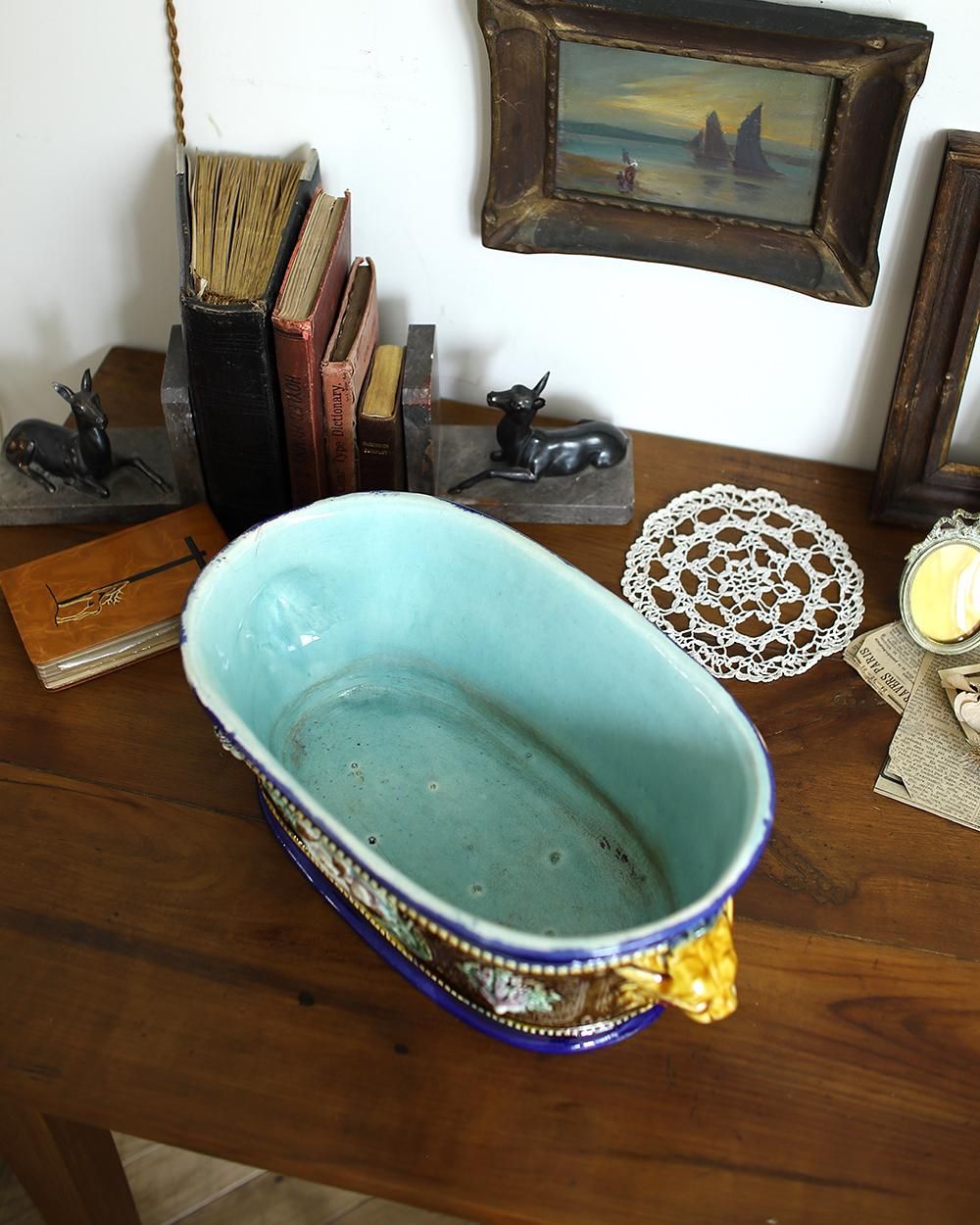 アンティーク バルボティーヌ フラワーベース 花器 壷 鉢