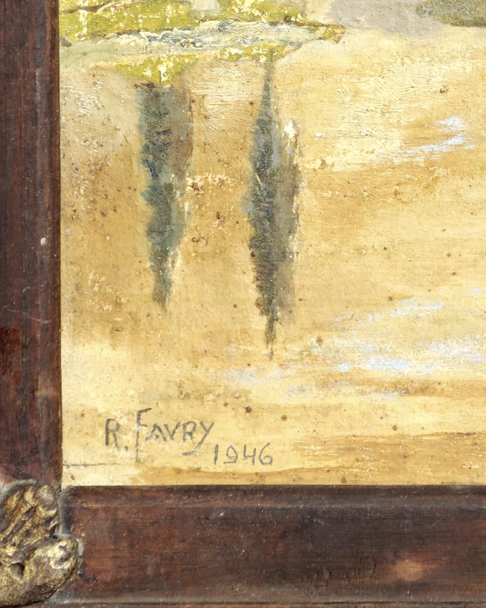 フランスアンティーク 油絵画 (油彩画）風景.4 | Antiques Knock