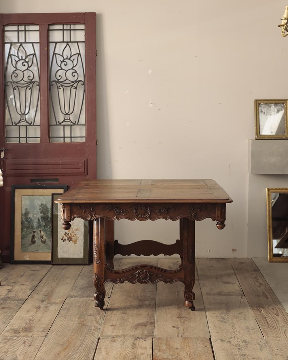 フランスアンティーク 木製ダイニングテーブル フランスアンティーク 木製 ダイニングテーブル | Antiques Knock