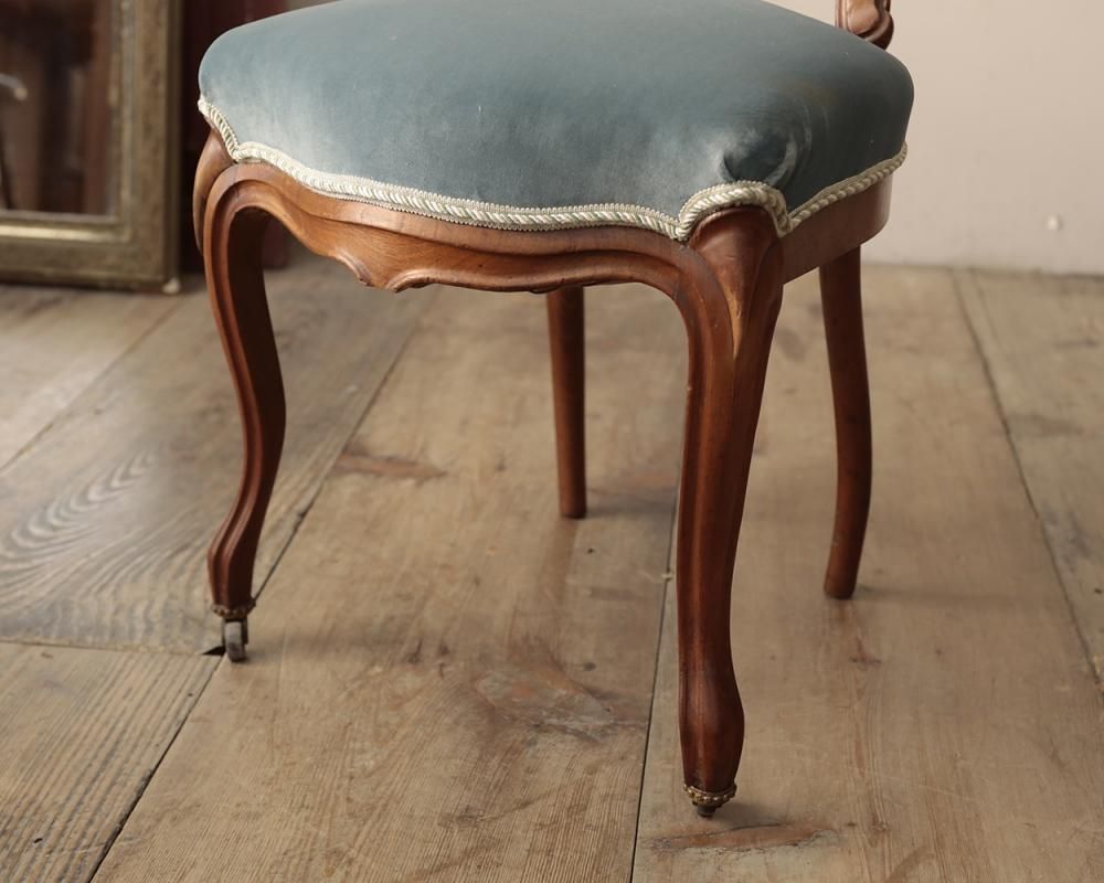 G095 NOVAPLAK バルーンバックチェア 1人掛け椅子 アンティ/T4 アンティーク バルーンバックチェア/ラッシュシート - ANTIQUE