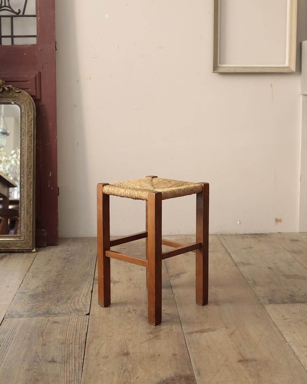 アンティーク ラッシュスツール ラッシュシート スツール | Antiques Knock アンティーク ラッシュスツール ラッシュシート スツール | Antiques Knock