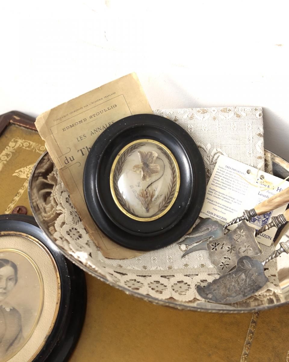 アンティーク ナポレオン3世 オーバルフォトフレーム.c | Antiques Knock