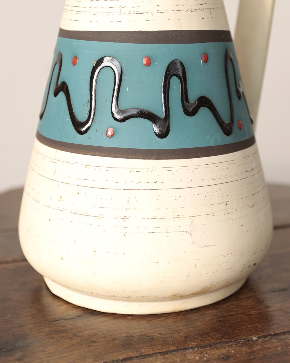 フランスアンティーク フラワーベース 陶器 花瓶 ジャグ scheurich 