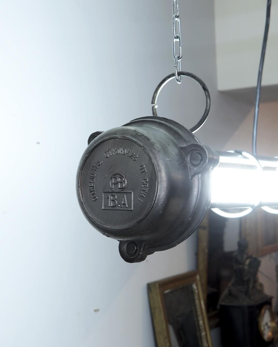 極上！フランス　Lumina　ランプ　ランプ　アンティーク　インダストリアル アンティーク インダストリアル チューブランプ | Antiques Knock