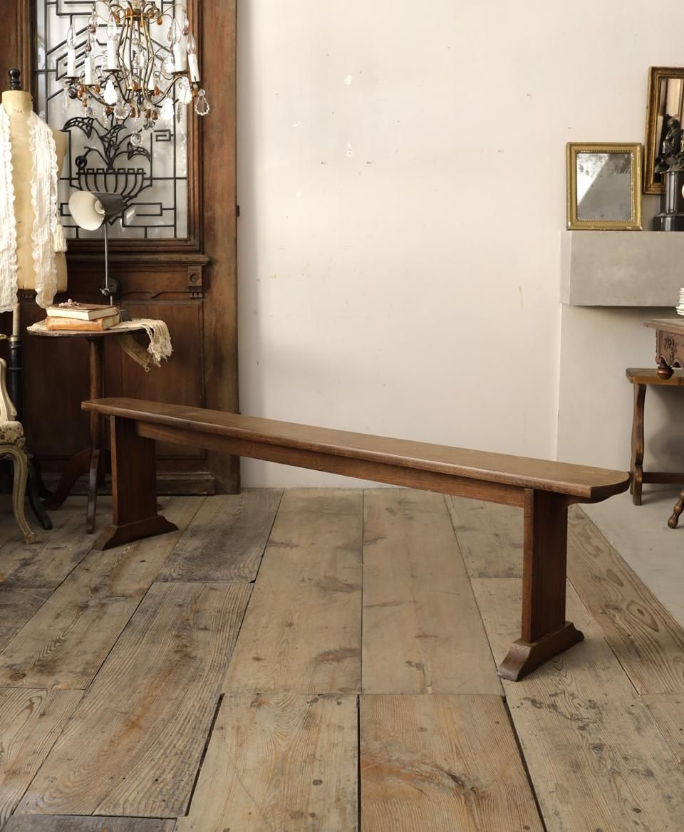フランスアンティーク ウッドベンチ ウッドソファ | Antiques Knock フランスアンティーク ウッドベンチ ウッドソファ | Antiques Knock