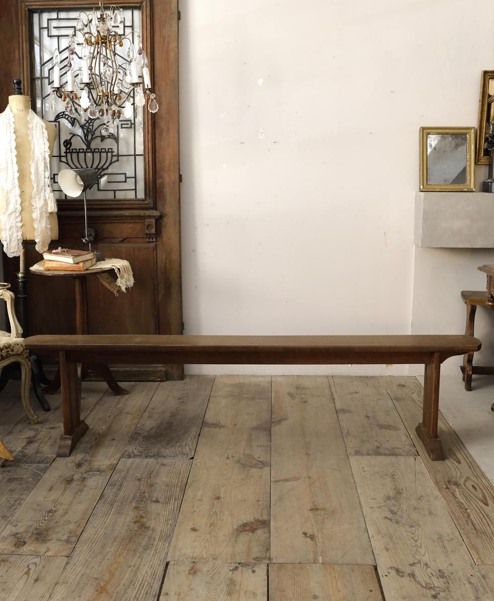 フランス製ベンチ フランスアンティーク ウッドベンチ ウッドソファ | Antiques Knock