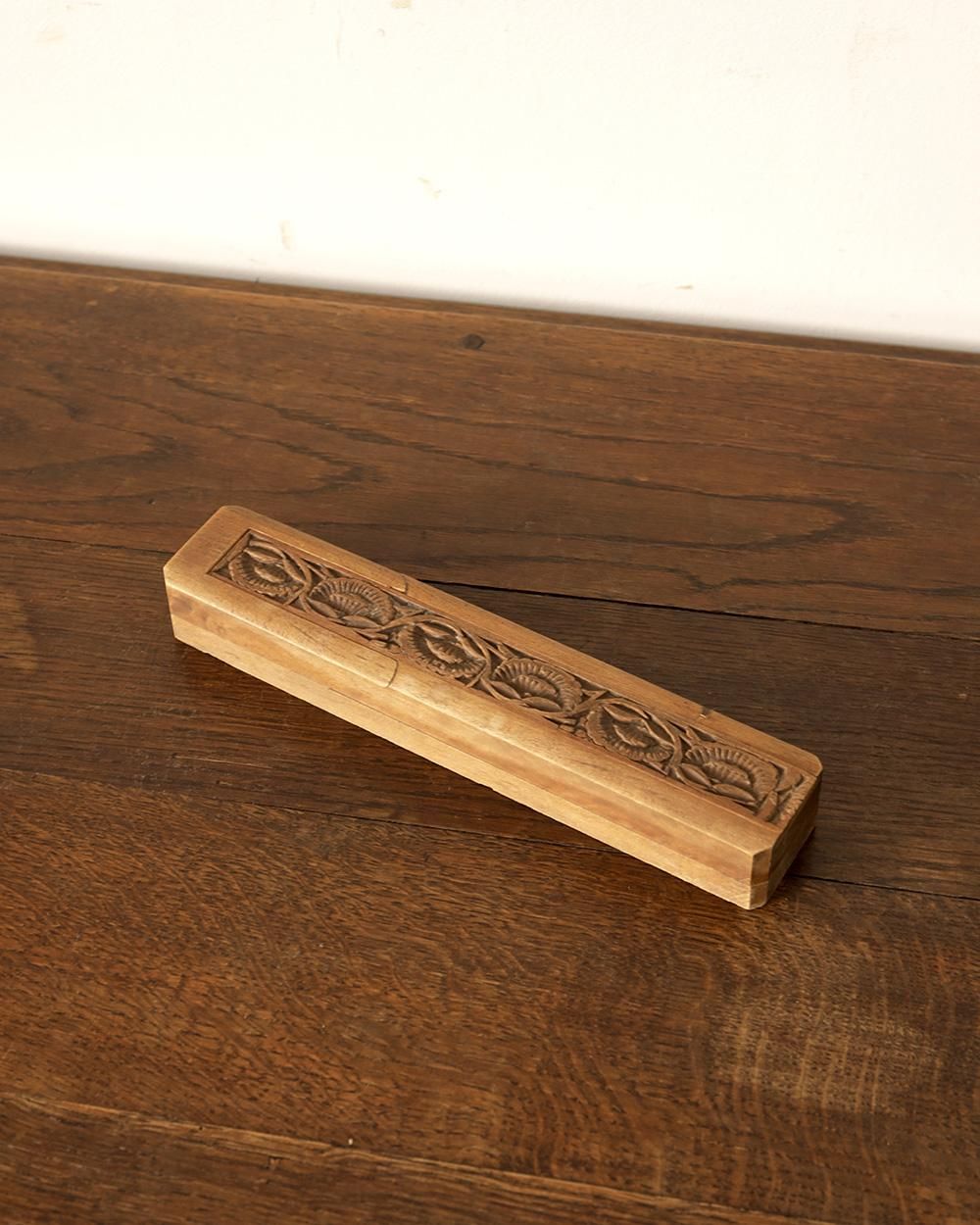 フランスアンティーク筆箱　フランスアンティーク木箱　アンティークペンケース フランス アンティーク ペンケース Plumier 筆箱 一段 ダブル