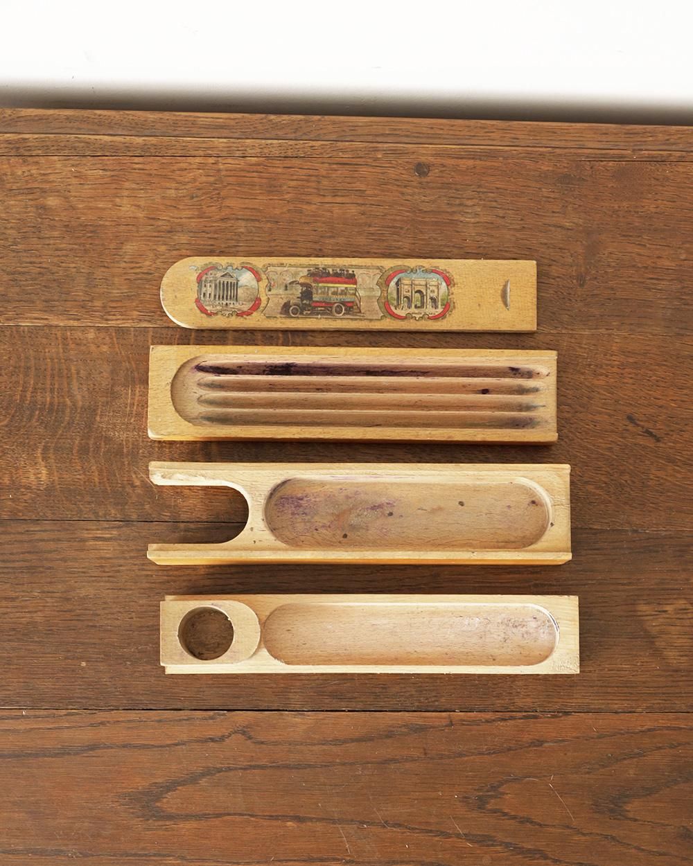 フランスアンティーク ウッドペンケース.b | Antiques Knock