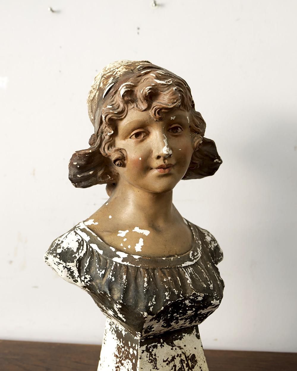 ◇希少品　イングランド　アンティーク　石膏美人像◇ アンティーク マリアンヌの石膏像.c | Antiques Knock