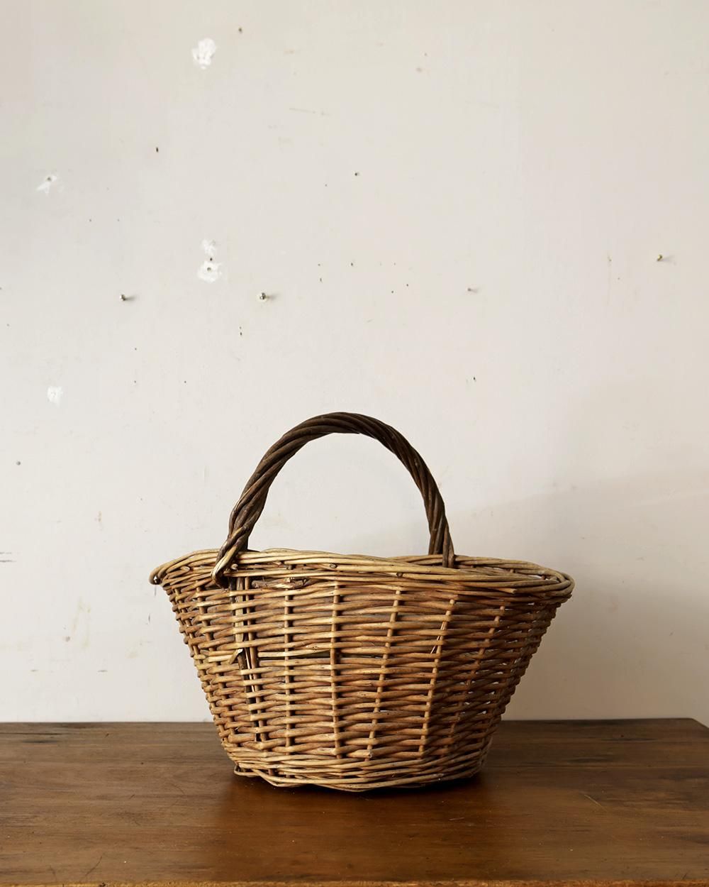 vintage ウィッカー　ラタン　バスケット Amazon.co.jp: POSH LIVING(ポッシュリビング) かご ウィッカー
