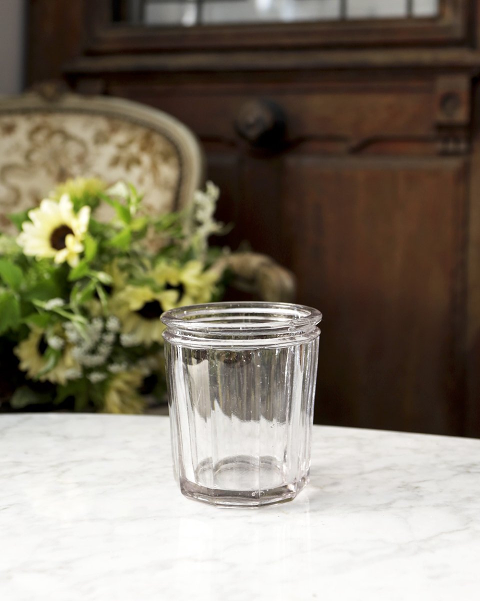 コンフィチュールポット D.COUTE フランスアンティーク ガラス コンフィチュールポット (ジャム