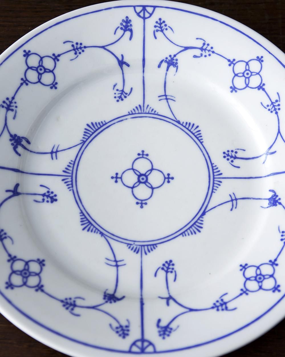 フランスアンティーク セラミック サキソニープレート.1