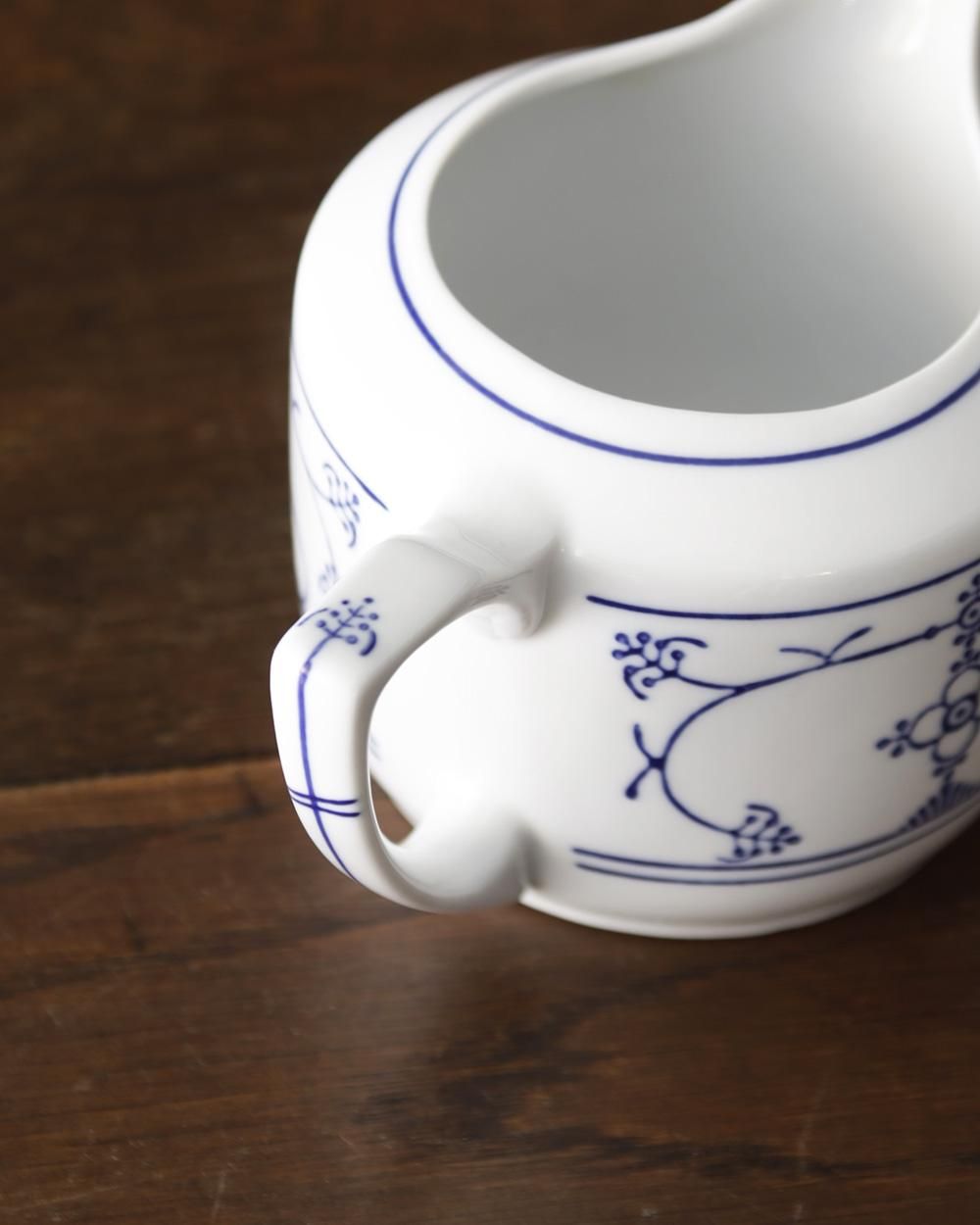 フランス　アンティーク　サルグミンヌ　サキソニー 柄　ミルクピッチャー　ポット フランス アンティーク サルグミンヌ サキソニー 柄 ミルク