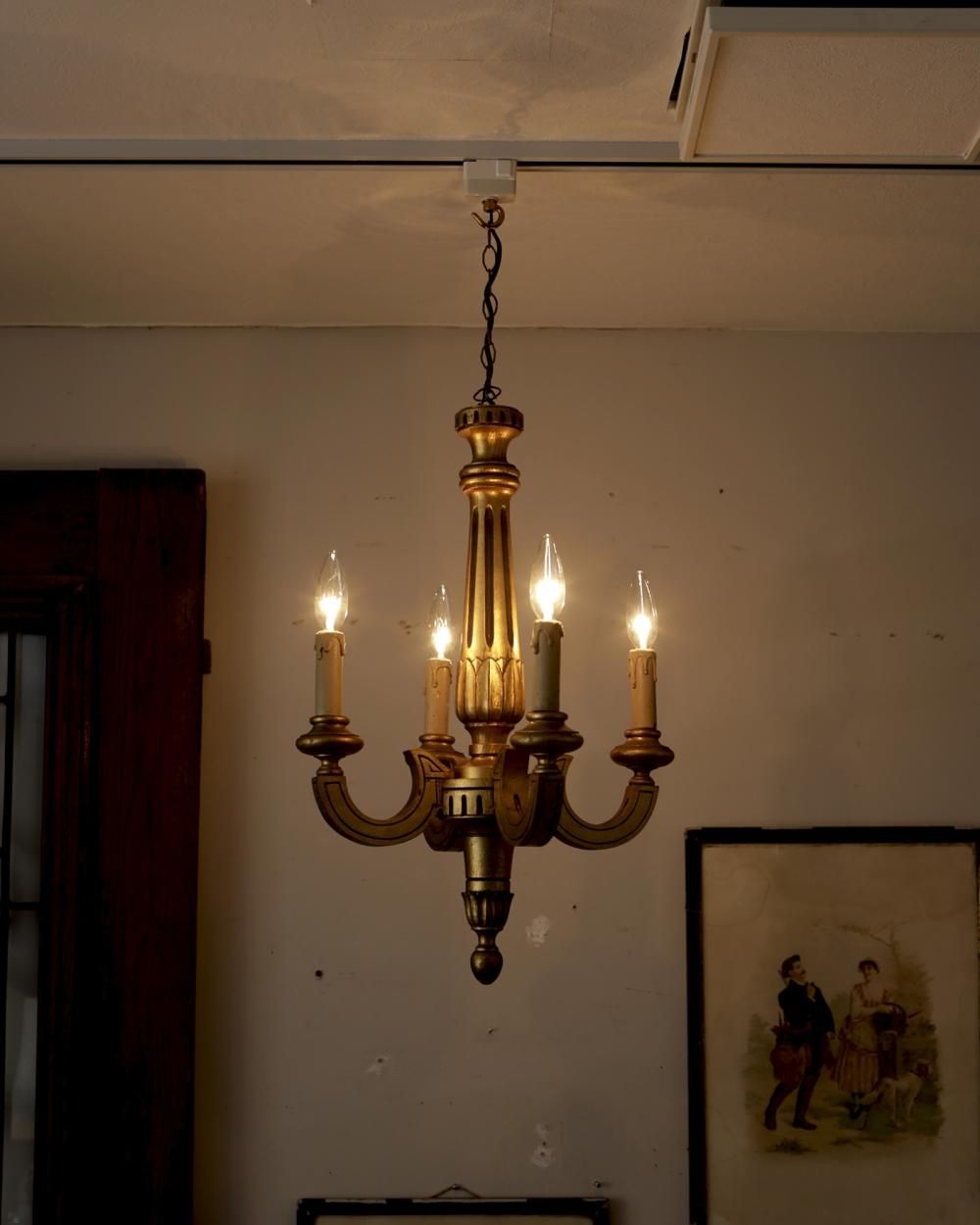 アンティーク 木製シャンデリア.1 | Antiques Knock