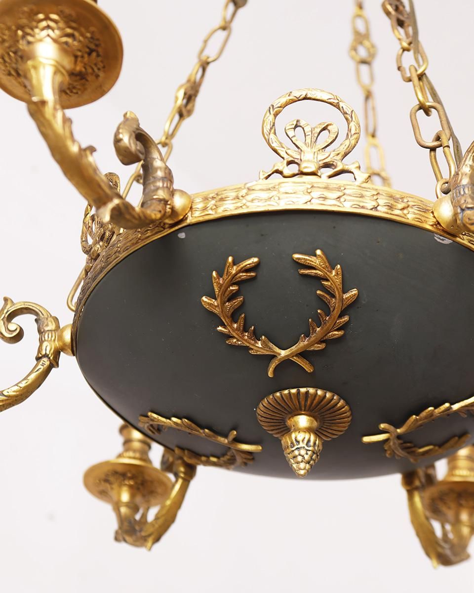 アンティーク 真鍮ゴールド 6灯 シャンデリア.6 | Antiques Knock