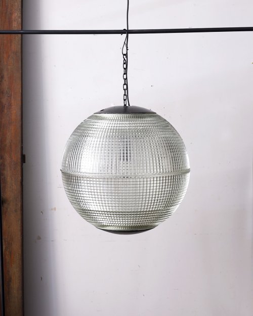  ホロフェーン ペンダントランプ  Holophane Glass Sphere Globe Light.1 