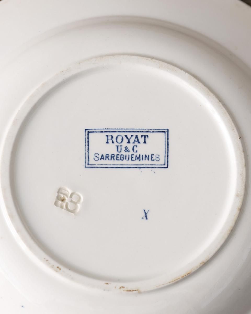フランスアンティーク sarreguemines(サルグミンヌ)”ROYAT フランスアンティーク sarreguemines(サルグミンヌ)”ROYAT