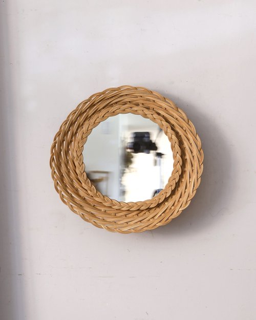  饿󥦥ߥ顼.13  Rattan Wall Mirror.13 