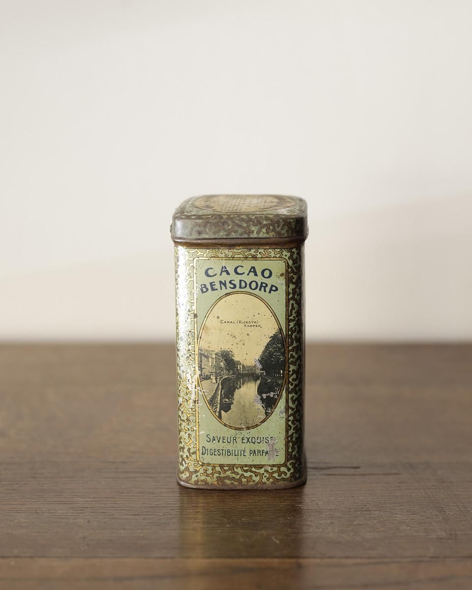 ブリキ缶 フランス 1920-30年代 Bêtises de Tournai フランスアンティーク ココア缶 ブリキ缶 Tin缶.7| Antiques Knock