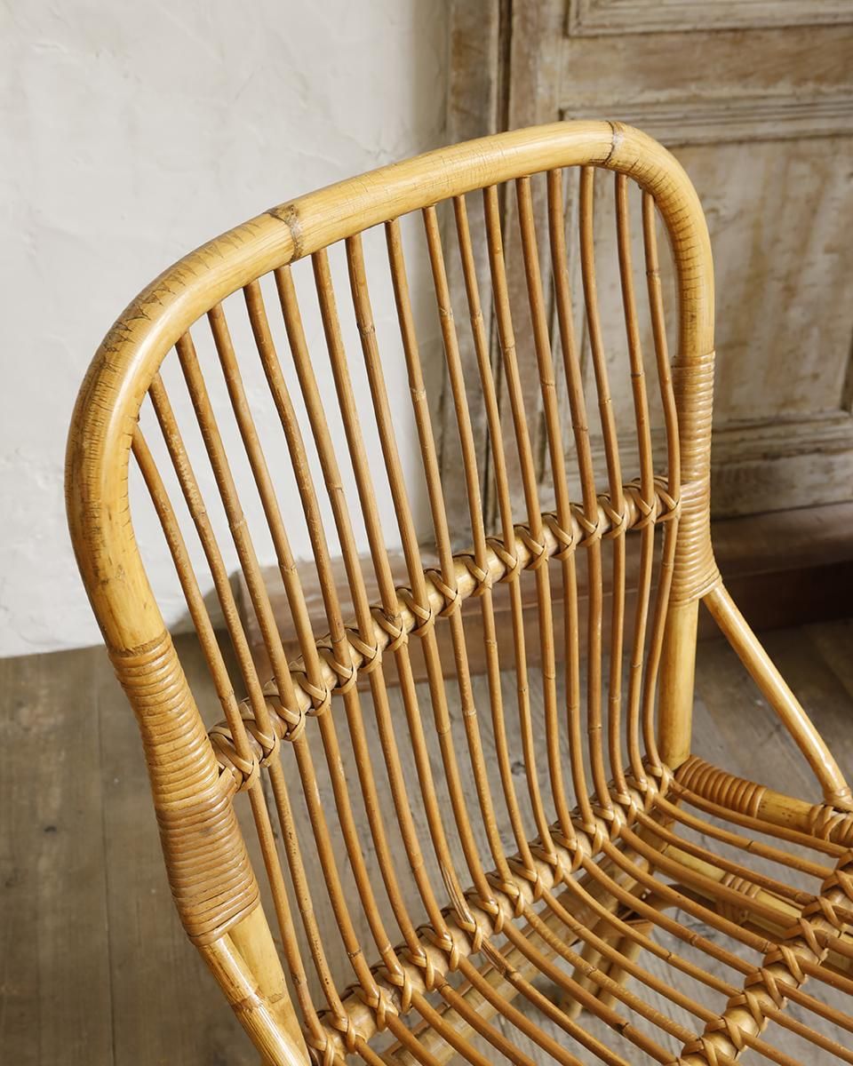 フランスヴィンテージ ラタンチェア.15 バンブーチェア