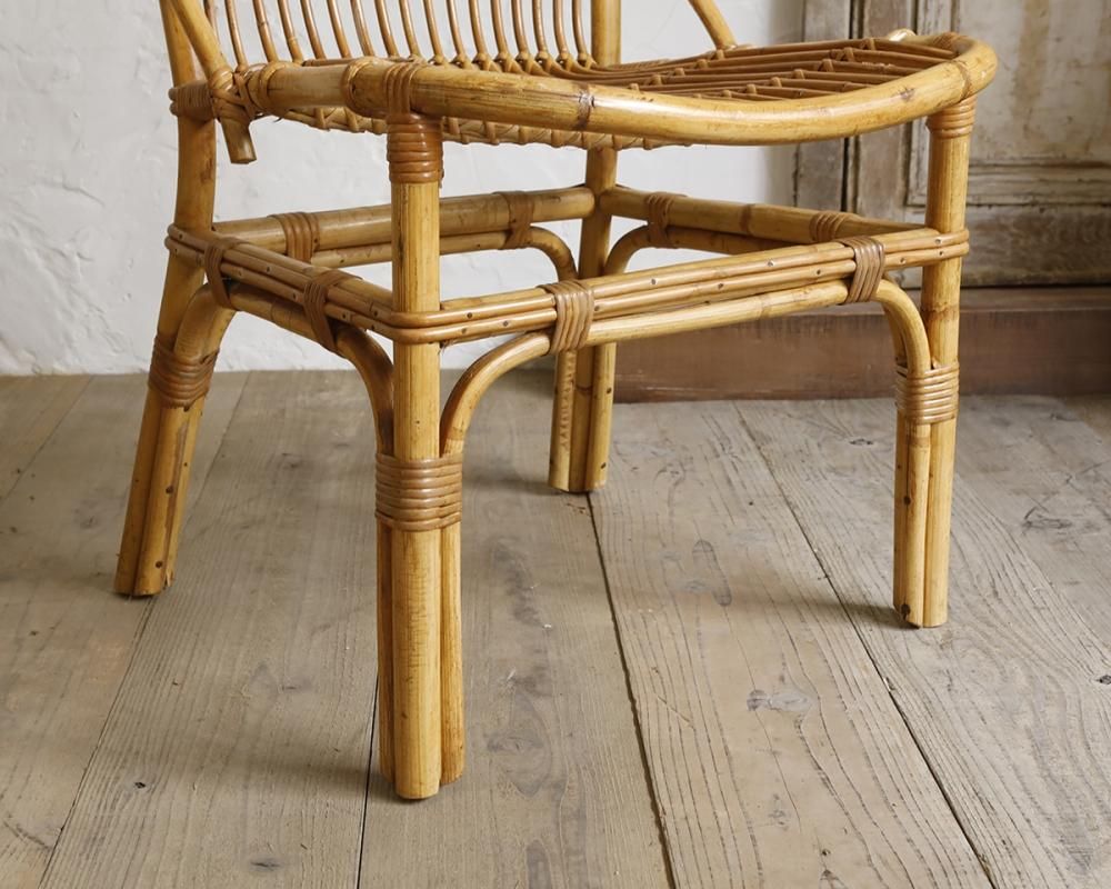 フランスヴィンテージ ラタンチェア.15 バンブーチェア