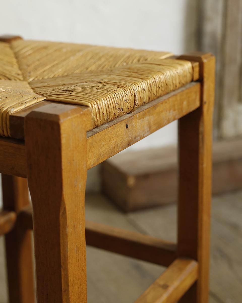 アンティーク ラッシュシートウッドスツール.45 | Antiques Knock