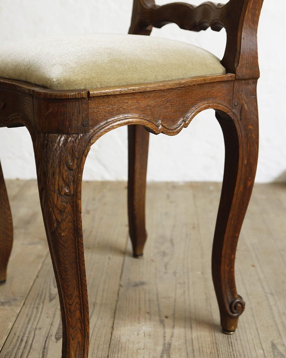 フランスアンティーク ラダーバッククッションチェア （ダイニング