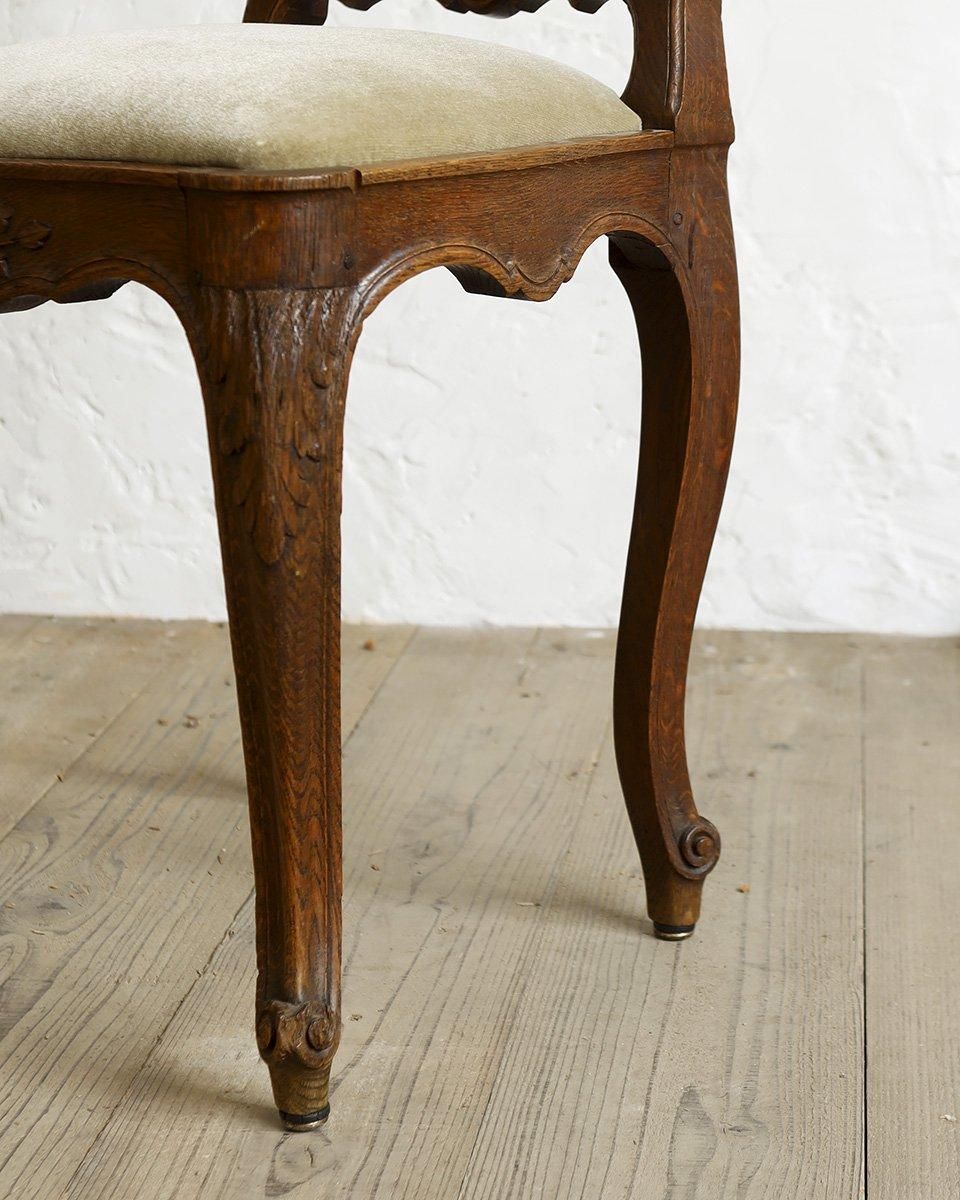 ラダーバック　ダイニングチェア　フランスアンティーク フランスアンティーク ラダーバッククッションチェア