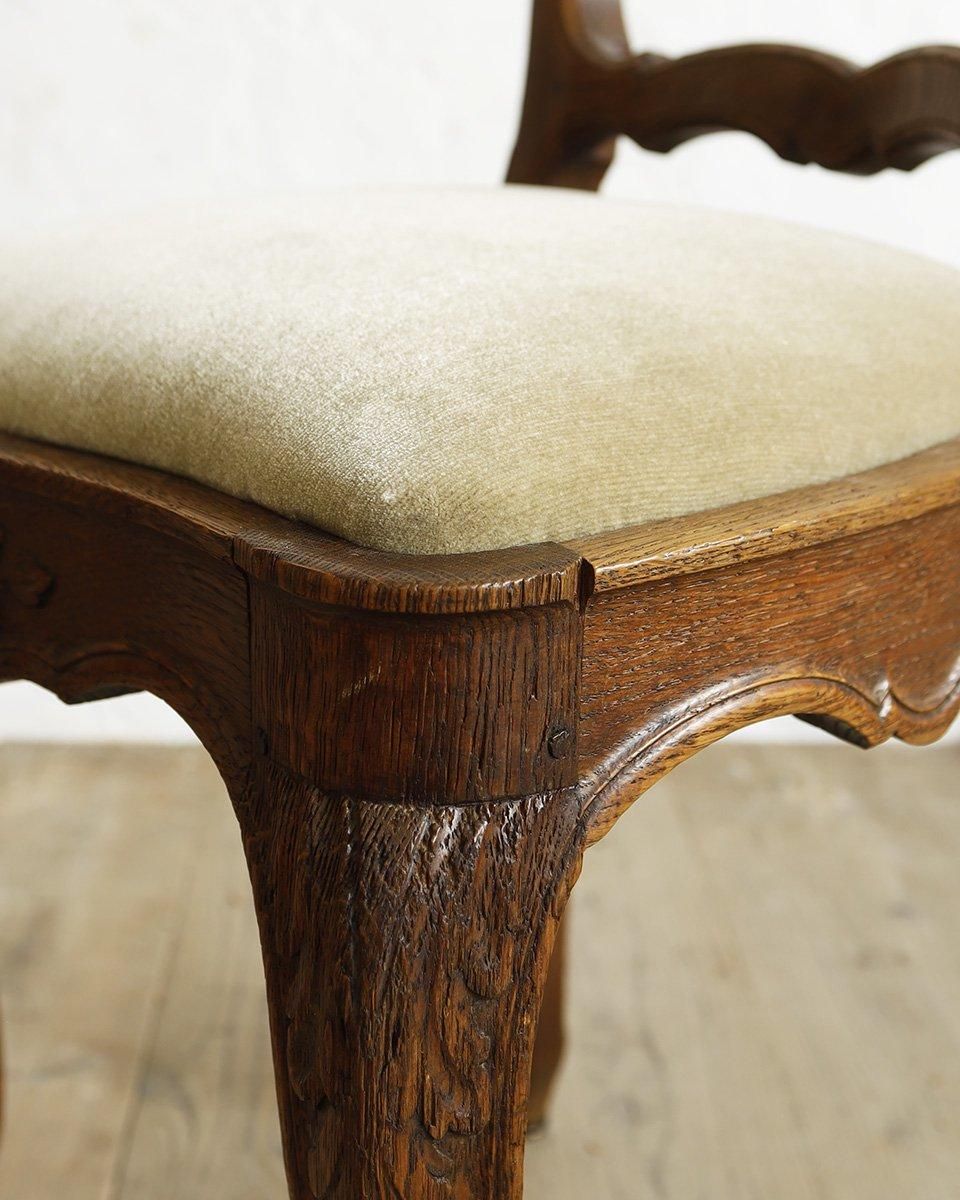 フランスアンティーク ラダーバッククッションチェア （ダイニング