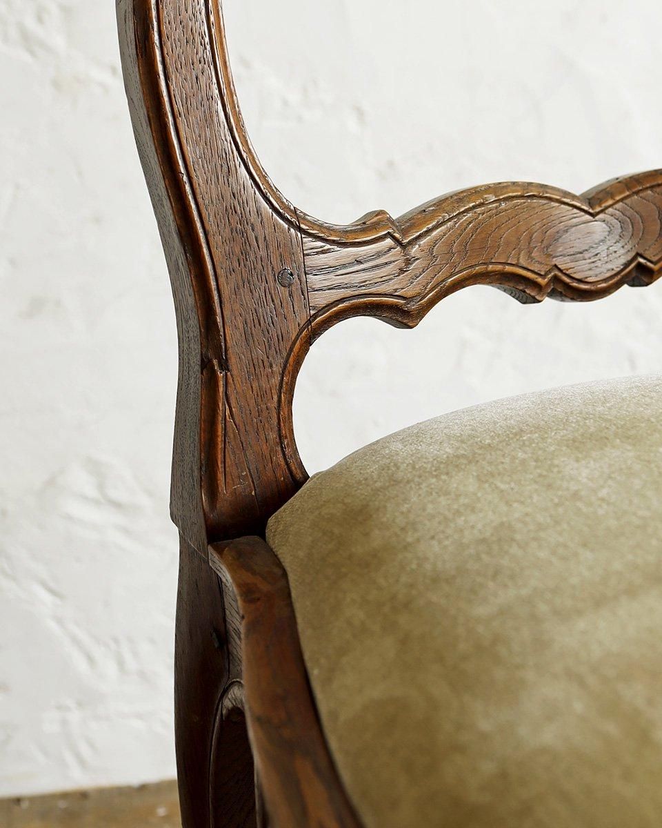 フランスアンティーク ラダーバッククッションチェア （ダイニング