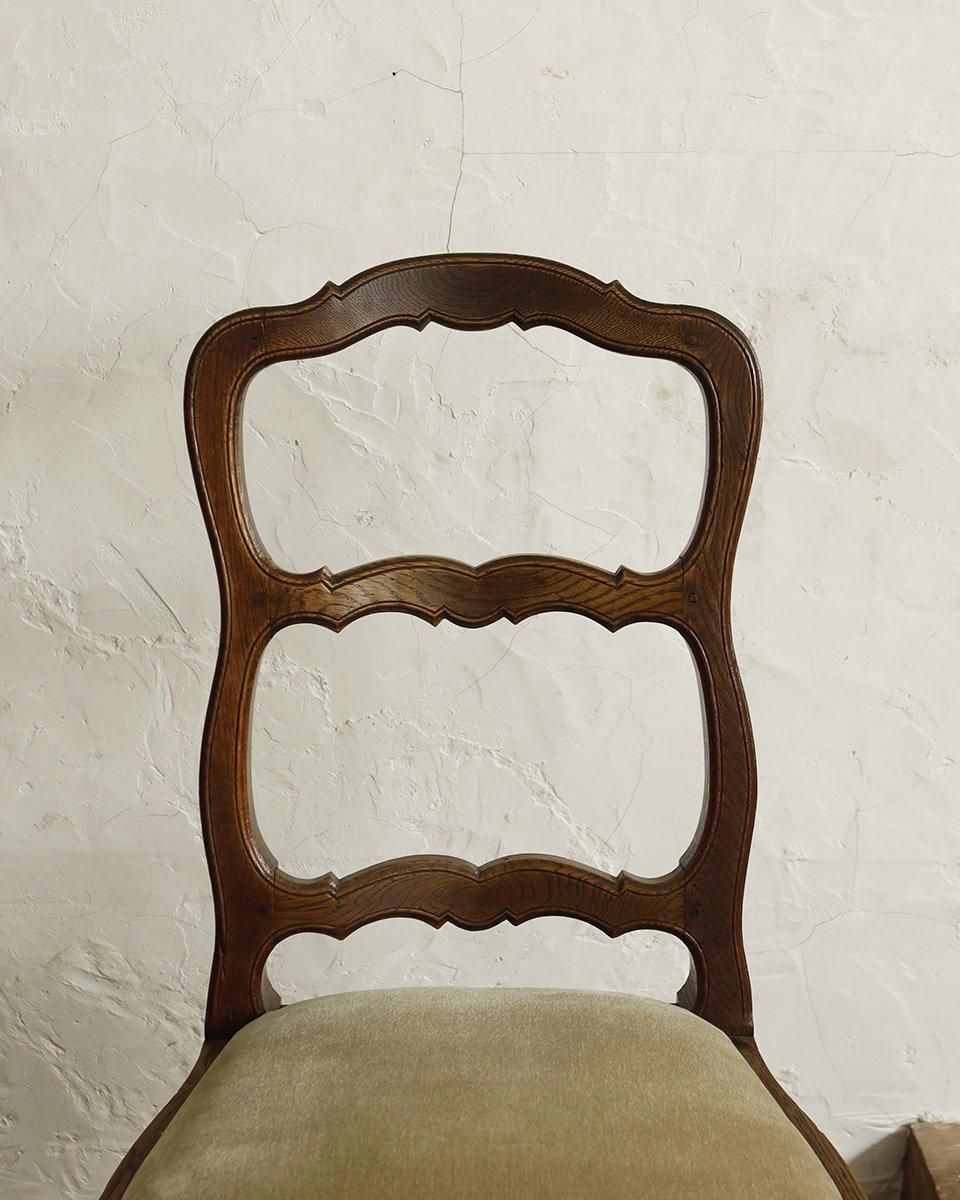 フランスアンティーク ラダーバッククッションチェア （ダイニング