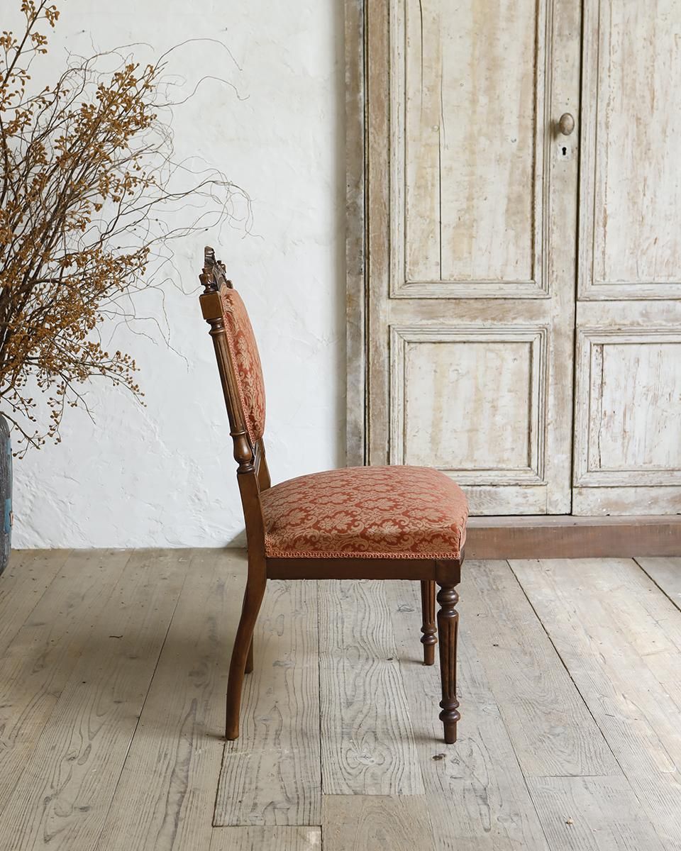 フランスアンティーク ファブリックチェア ルイ16世様式チェア.9