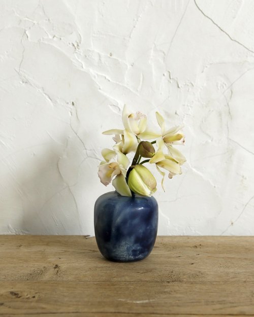  ޡ֥륬饹 ե١.2  Marble Glass Flower Vase.2 