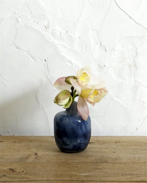  ޡ֥륬饹 ե١.4  Marble Glass Flower Vase.4 