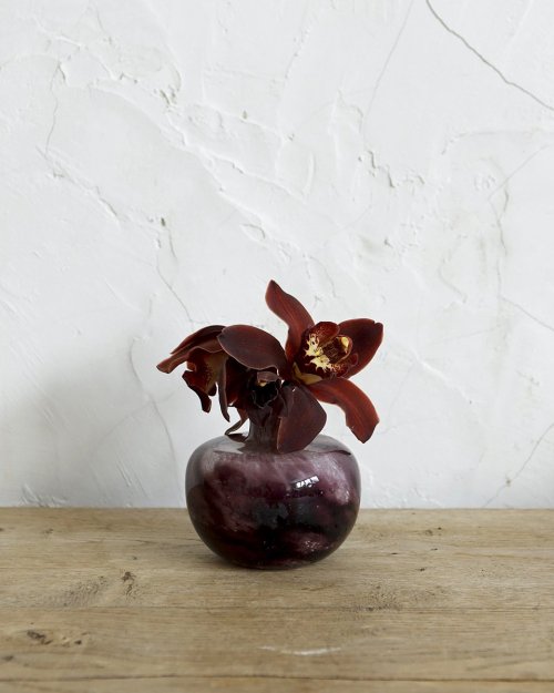  ޡ֥륬饹 ե١.6  Marble Glass Flower Vase.6 