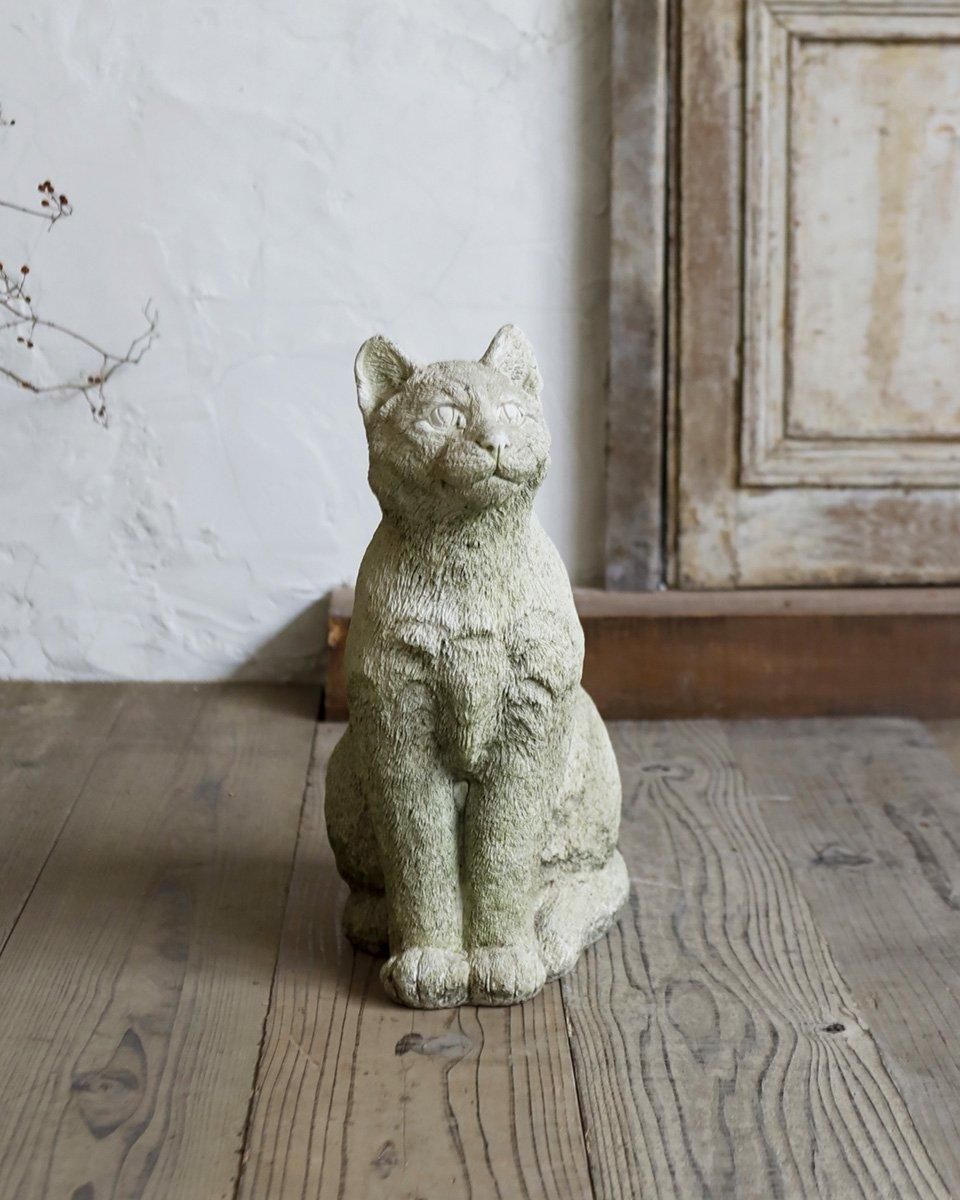 モ*ン様 １９３０年フランスアンティーク猫モチーフ　猫オブジェ　アスティエ　猫 ヴィンテージ 猫モチーフ陶器オブジェ｜アンティーク雑貨