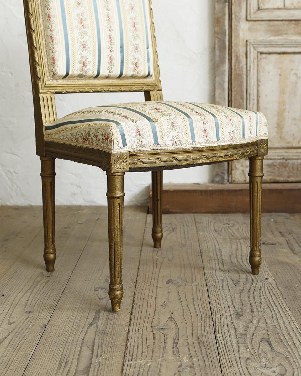 フランスアンティーク ルイ16世様式 クッションチェア