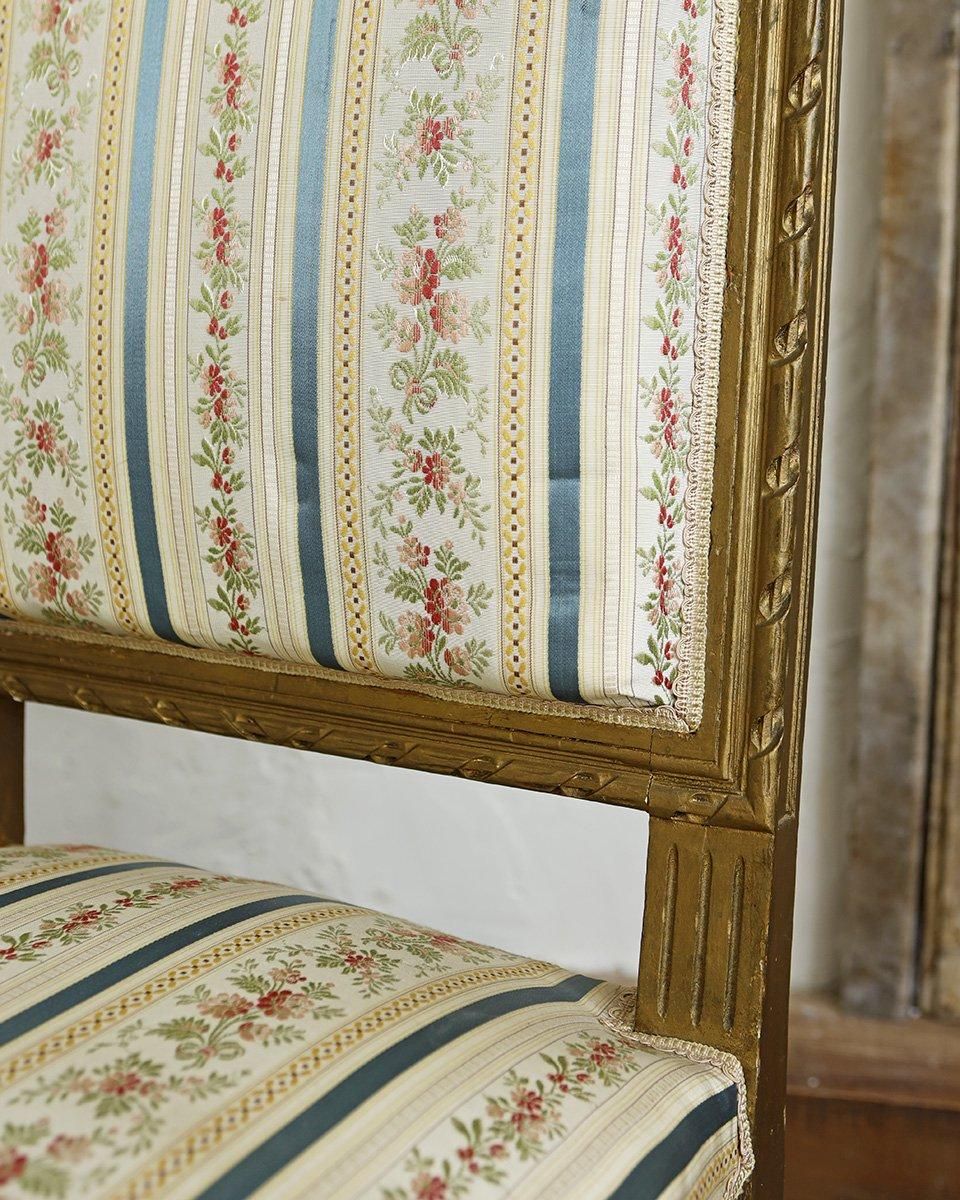 フランスアンティーク ルイ16世様式 クッションチェア