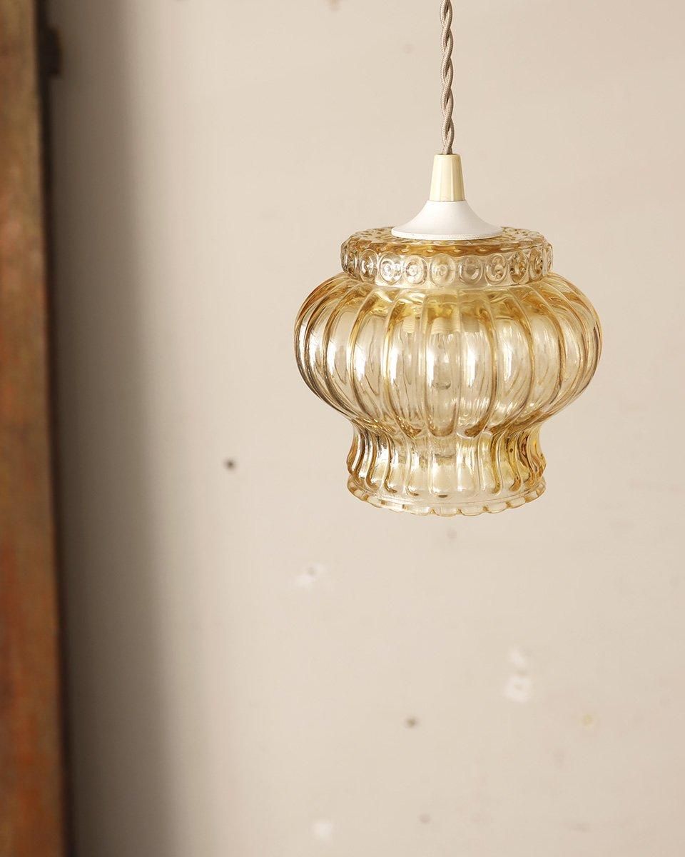 フランスアンティーク ガラスシェード ペンダントランプ.37 | Antiques
