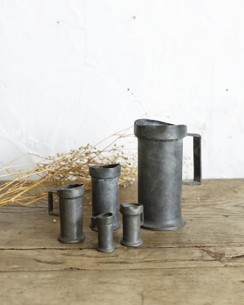  �ԥ塼���� �᥸�㡼���å� ���å�  Pewter Measuring Cup .5set 