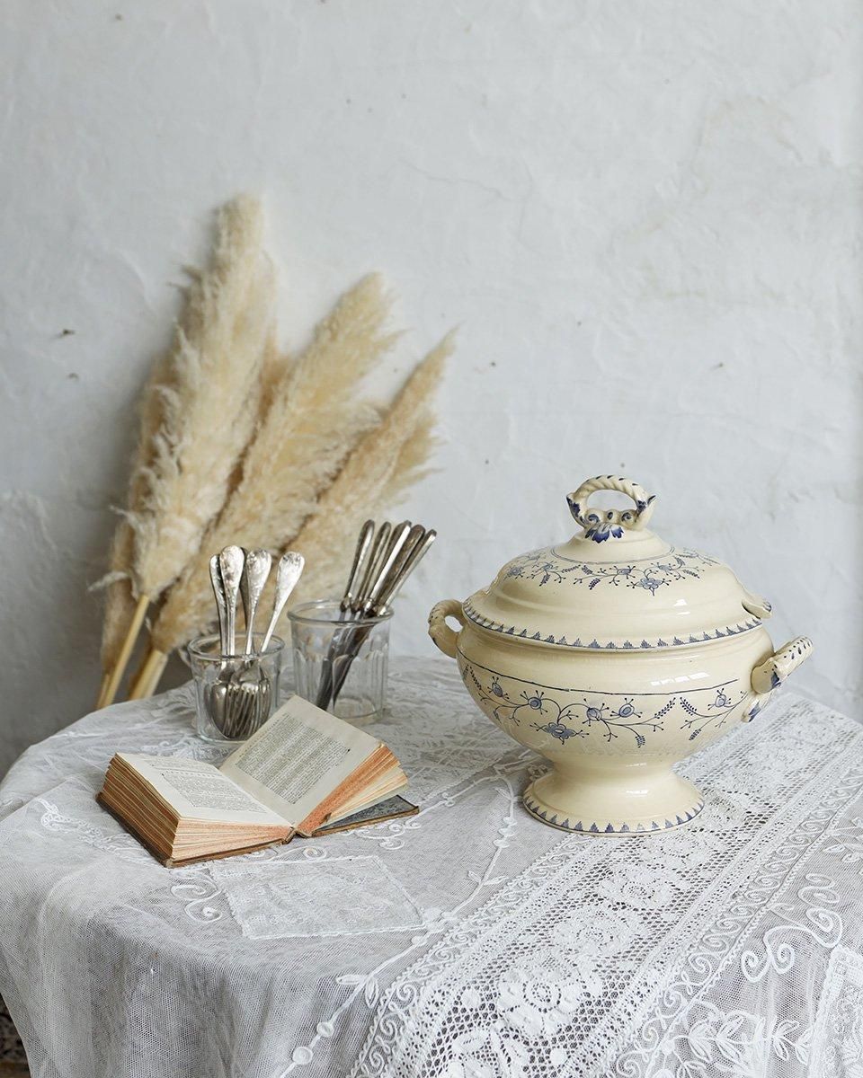 アンティーク サキソニー柄 スーピエール.1| Antiques Knock